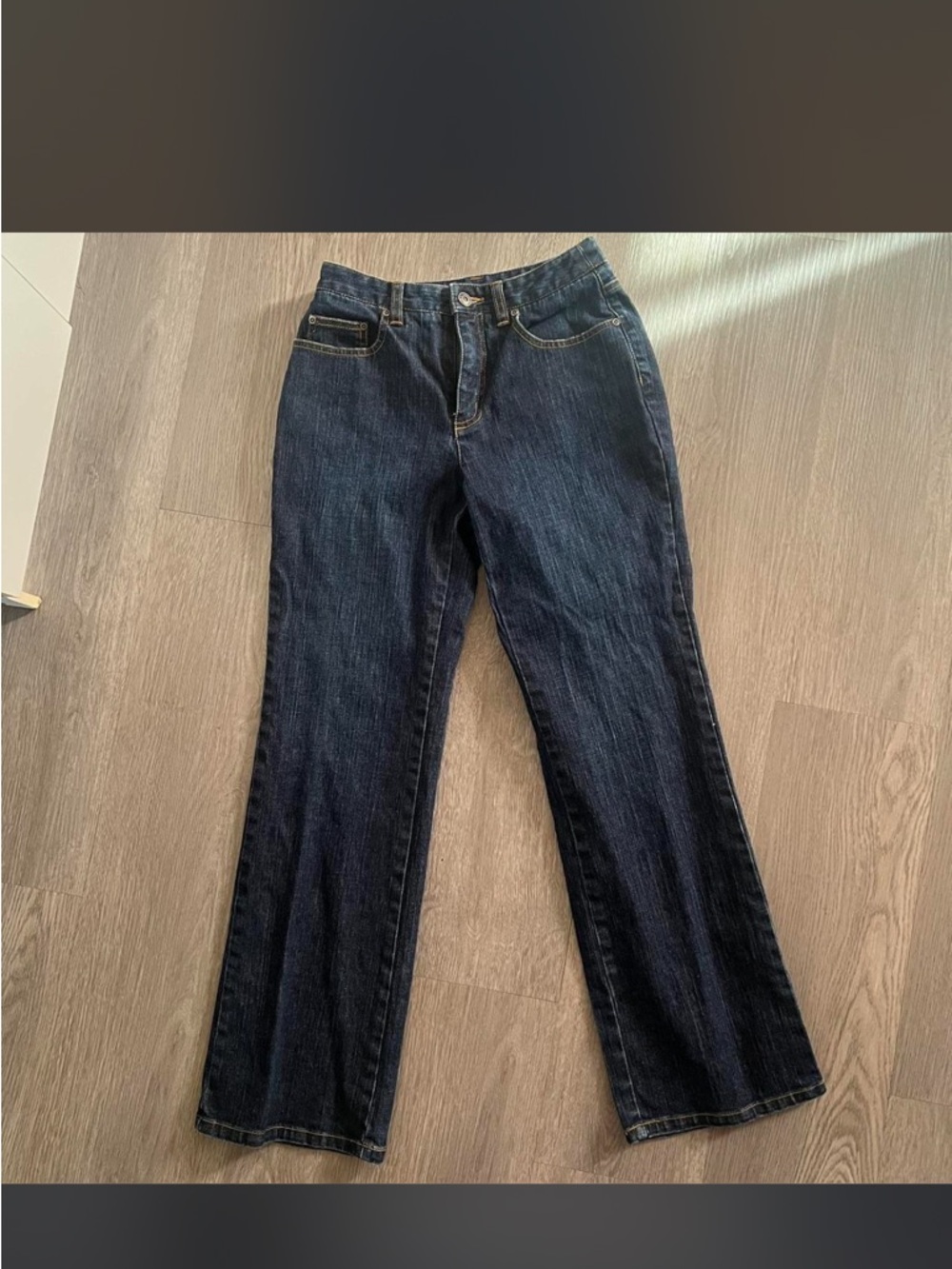 Talbots Dark Indigo Wide-Leg Jeans